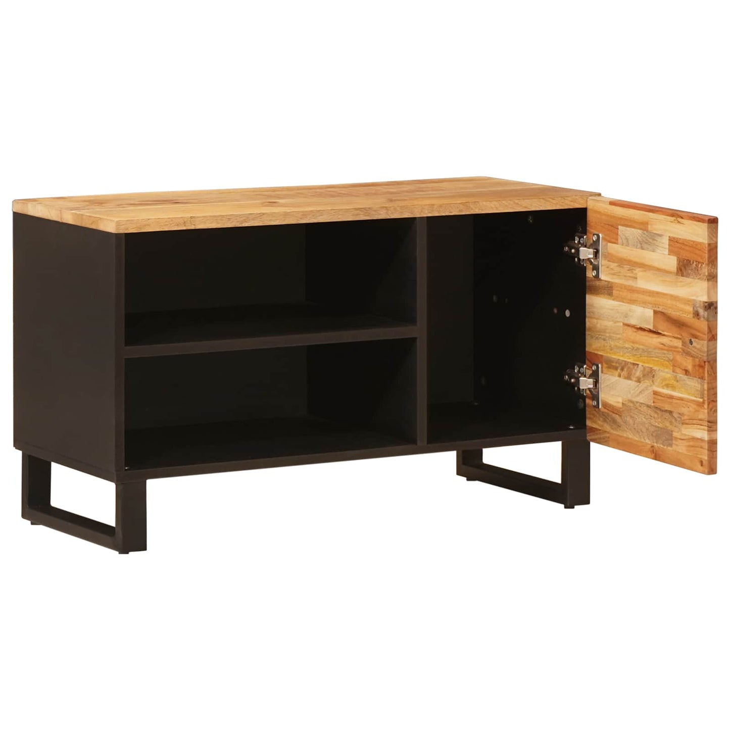 vidaXL TV Cabinet Brown 80 x 33 x 46 cm Solid Mango Wood 2