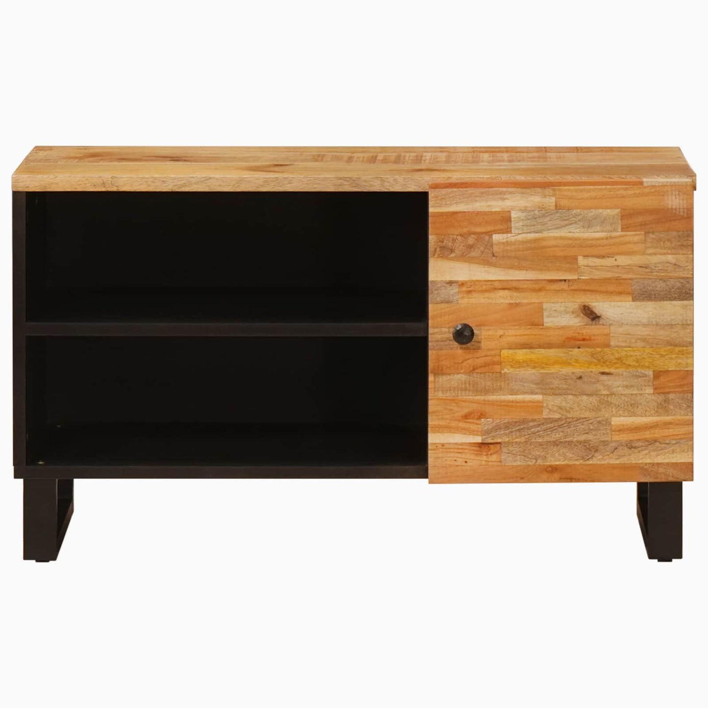 vidaXL TV Cabinet Brown 80 x 33 x 46 cm Solid Mango Wood 3