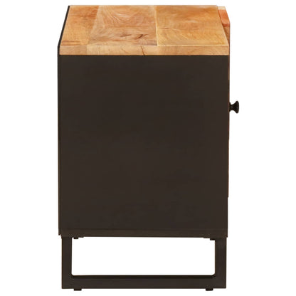 vidaXL TV Cabinet Brown 80 x 33 x 46 cm Solid Mango Wood 4