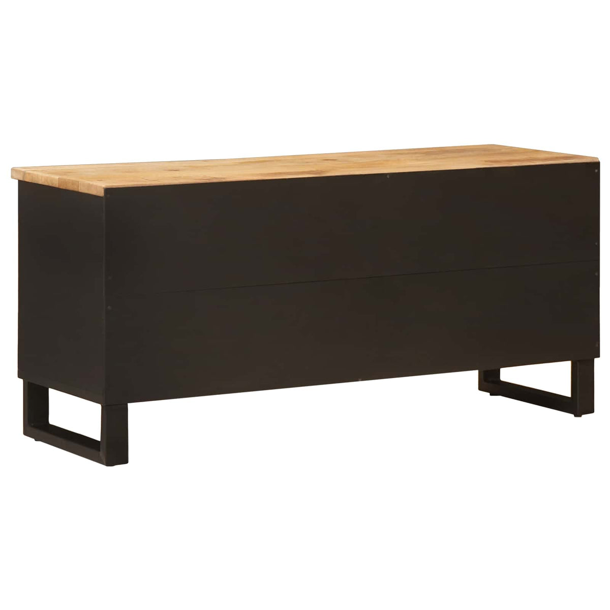 vidaXL TV Cabinet Brown 100 x 33 x 46 cm Solid Mango Wood 5