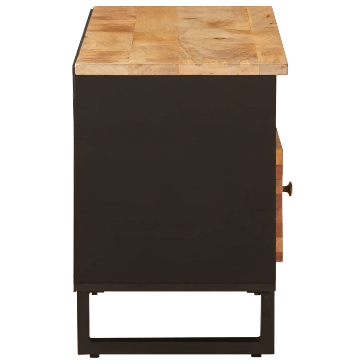 vidaXL TV Cabinet Brown 100 x 33 x 46 cm Solid Mango Wood 4