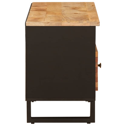 vidaXL TV Cabinet Brown 100 x 33 x 46 cm Solid Mango Wood 4