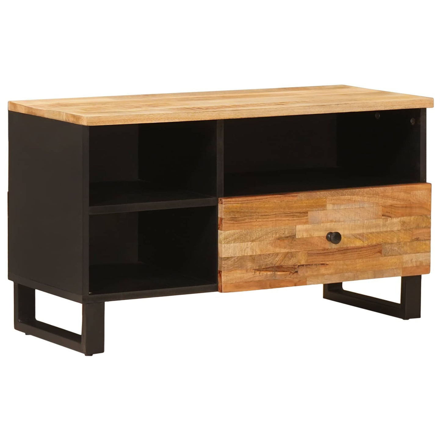 vidaXL TV Cabinet Brown 80 x 33 x 46 cm Solid Mango Wood 1