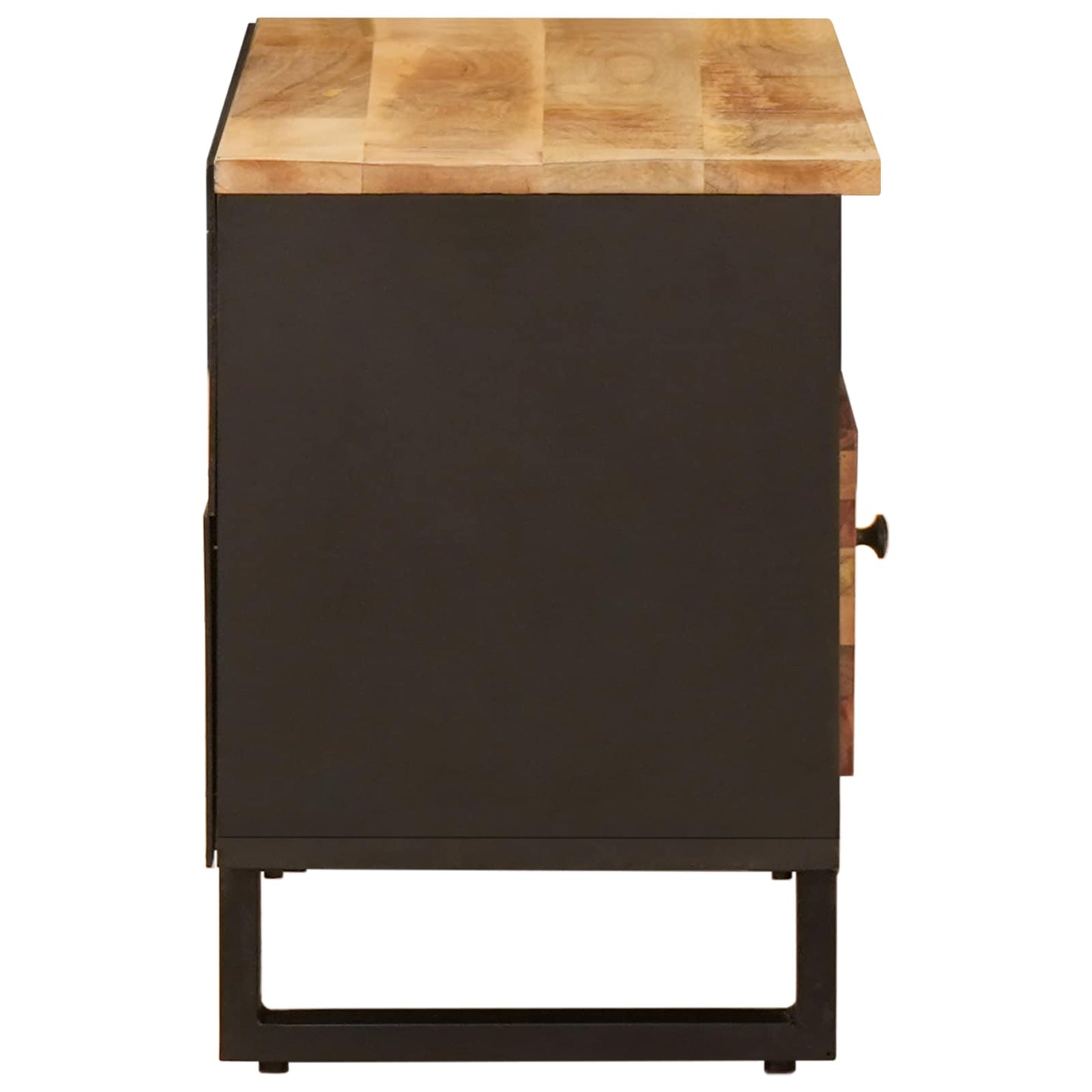 vidaXL TV Cabinet Brown 80 x 33 x 46 cm Solid Mango Wood 4