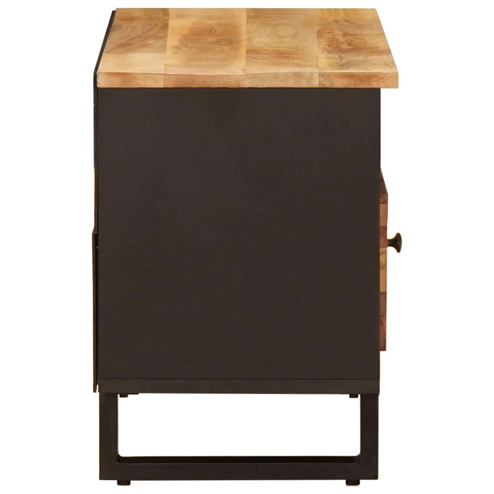 vidaXL TV Cabinet Brown 80 x 33 x 46 cm Solid Mango Wood 4