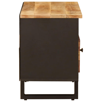 vidaXL TV Cabinet Brown 80 x 33 x 46 cm Solid Mango Wood 4