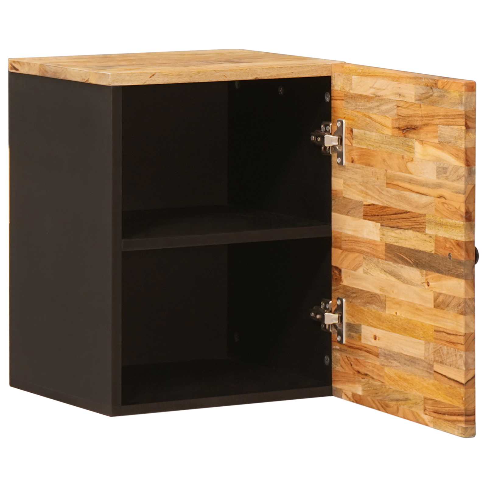 vidaXL Bathroom Hanging Cabinet with Storage Natural 38 x 33 x 48 cm 2