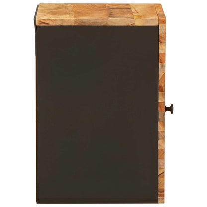 vidaXL Bathroom Hanging Cabinet with Storage Natural 38 x 33 x 48 cm 4