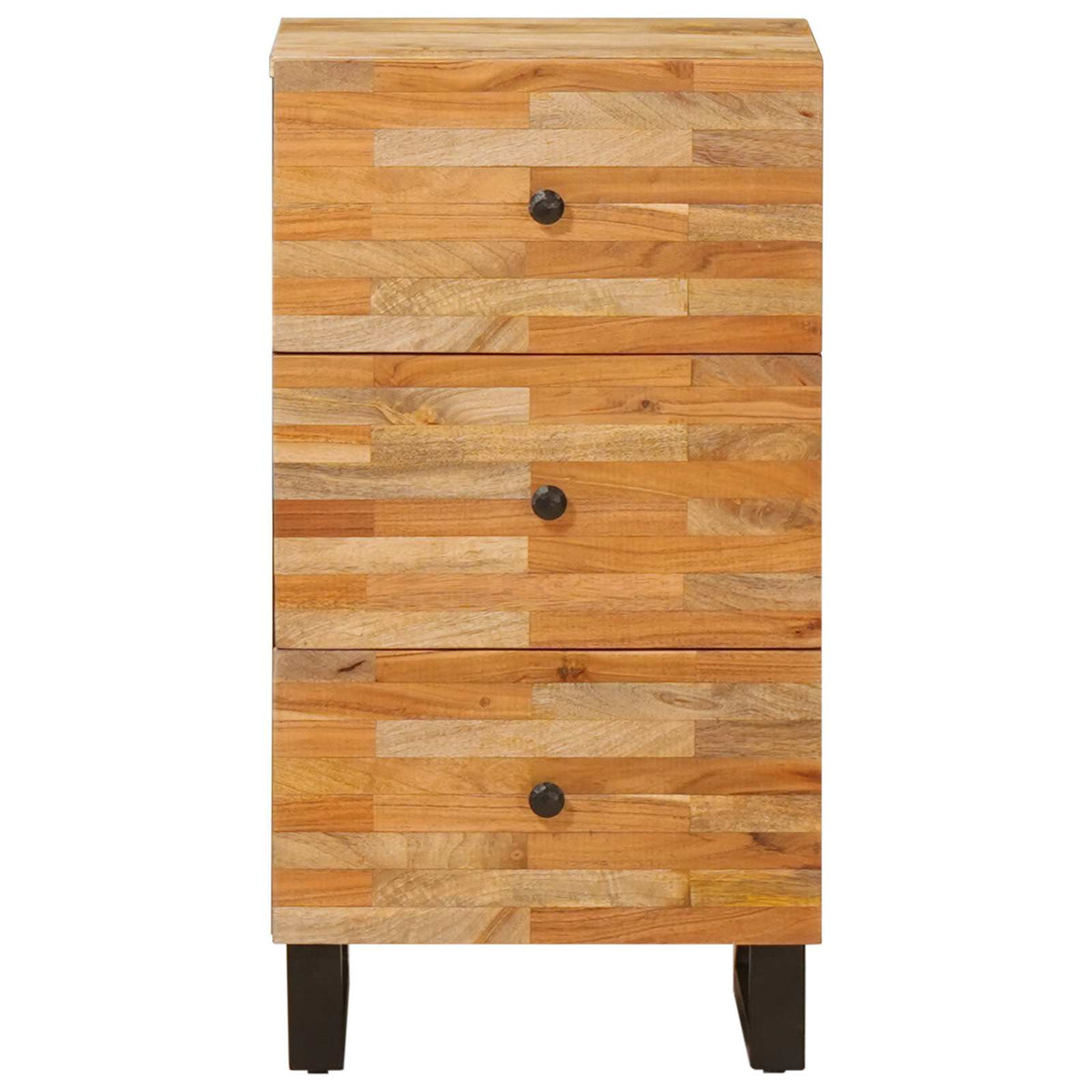 vidaXL Side Cabinet with Drawer Brown 40 x 33 x 75 cm Solid Mango Wood 3