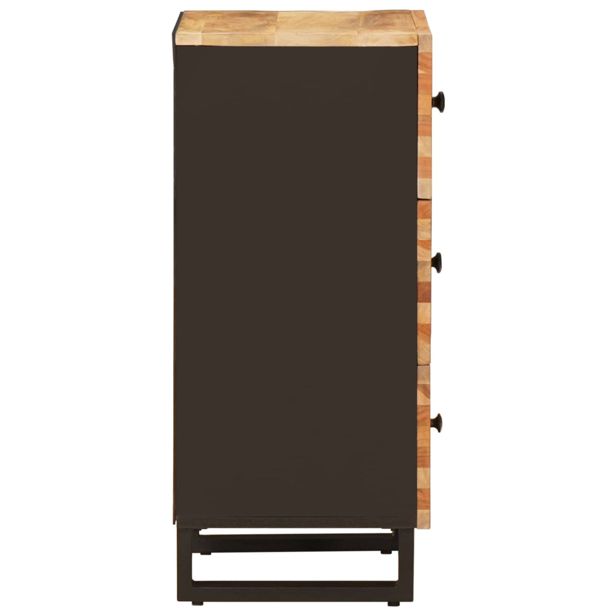 vidaXL Side Cabinet with Drawer Brown 40 x 33 x 75 cm Solid Mango Wood 4