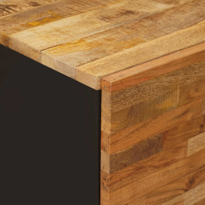 vidaXL Side Cabinet with Door Brown 40 x 33 x 75 cm Solid Mango Wood 6
