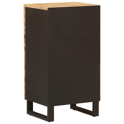 vidaXL Side Cabinet with Door Brown 40 x 33 x 75 cm Solid Mango Wood 5