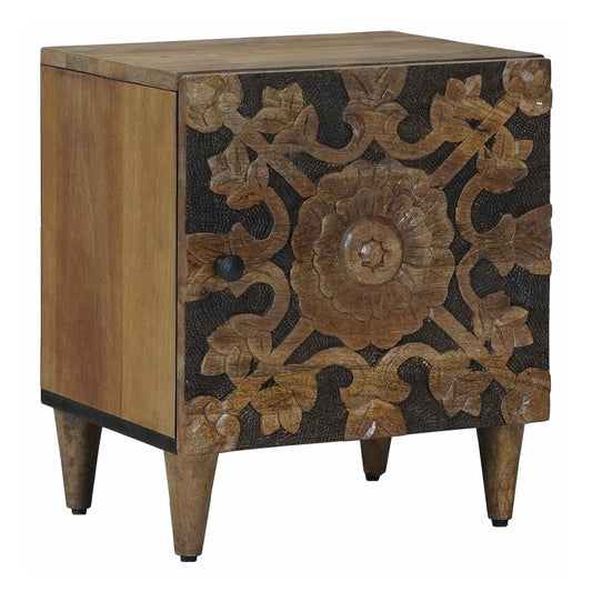 Bedside Cabinet 40 x 33 x 46 cm Solid Mango Wood Brown 1