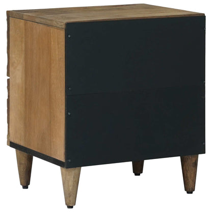 vidaXL Bedside Cabinet Brown 40 x 33.5 x 46 cm Solid Mango Wood 5