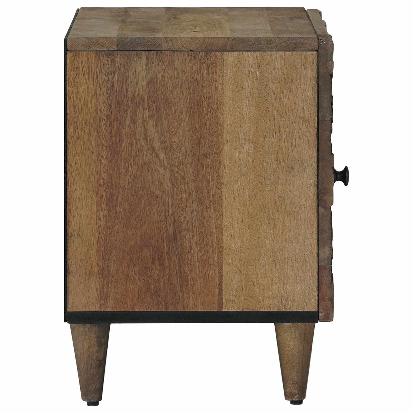 vidaXL Bedside Cabinet Brown 40 x 33.5 x 46 cm Solid Mango Wood 4