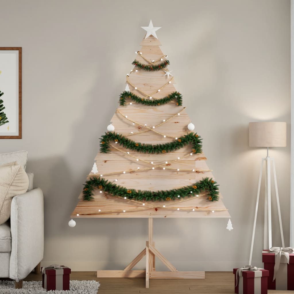 vidaXL Wooden Christmas Tree for Decoration 180 cm Solid Wood 1
