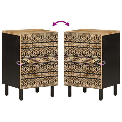 vidaXL Bathroom Cabinet 38x33.5x58 cm Solid Wood Mango 6