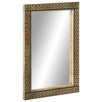 vidaXL Bathroom Mirror 50x70 cm Solid Wood Mango and Glass 1
