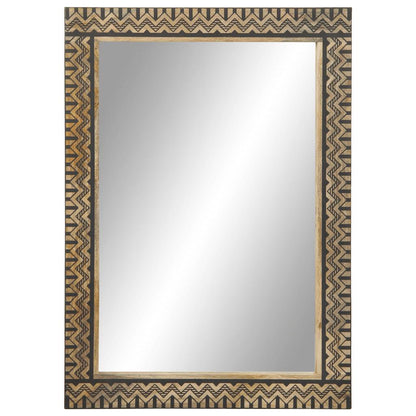 vidaXL Bathroom Mirror 50x70 cm Solid Wood Mango and Glass 2