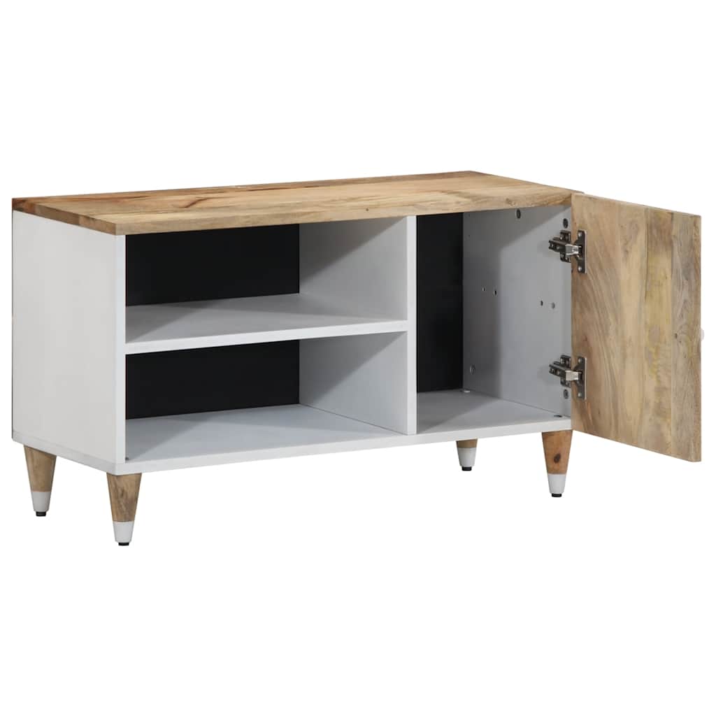 vidaXL TV Cabinet 80x31.5x46 cm Solid Wood Mango 3