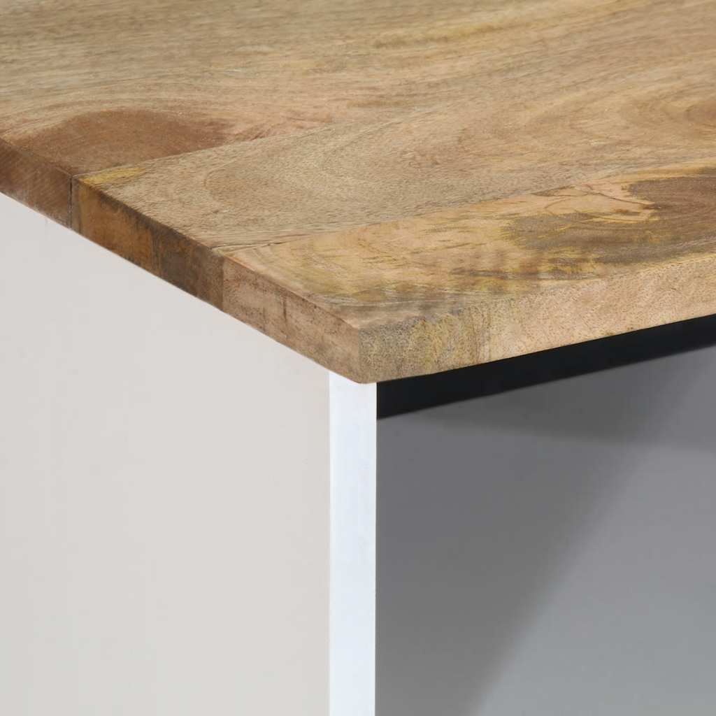 vidaXL TV Cabinet 100x33.5x46 cm Solid Wood Mango 6