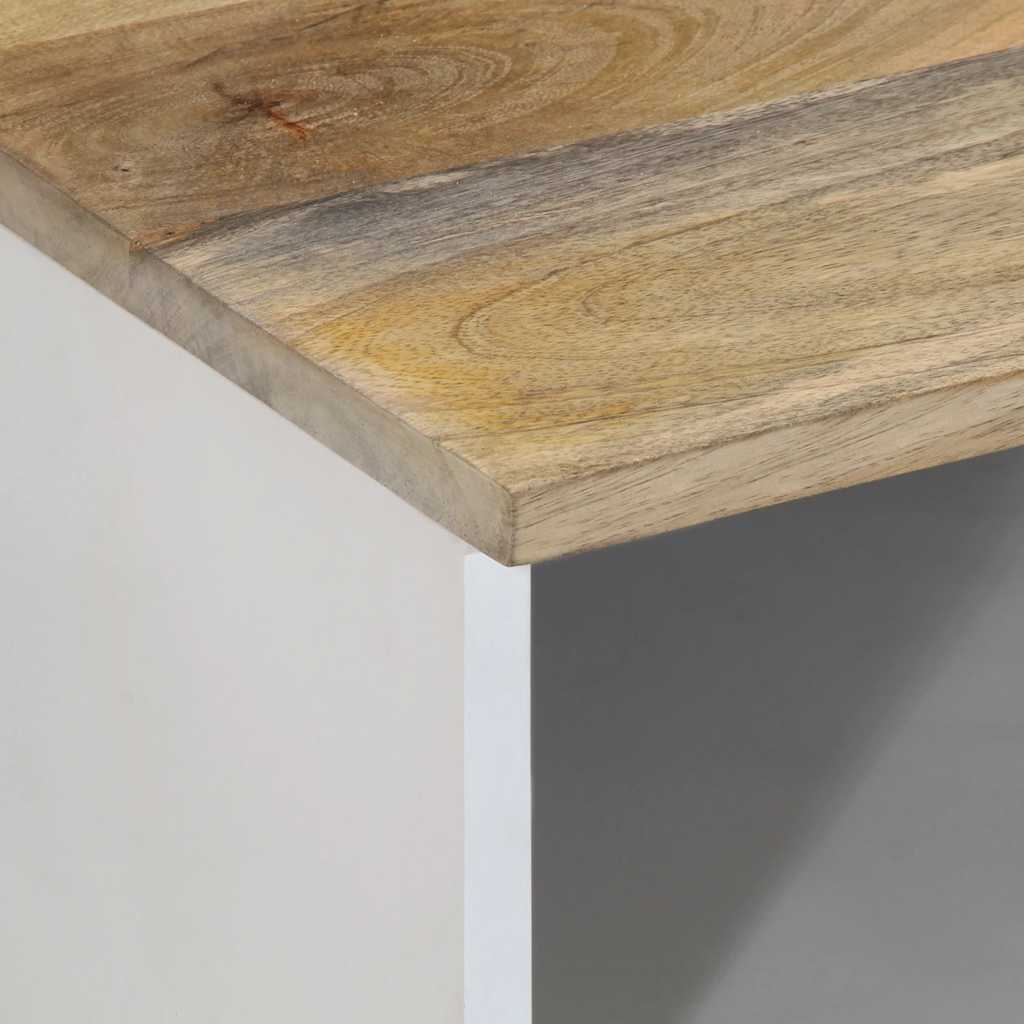 vidaXL TV Cabinet 100x33.5x46 cm Solid Wood Mango 6
