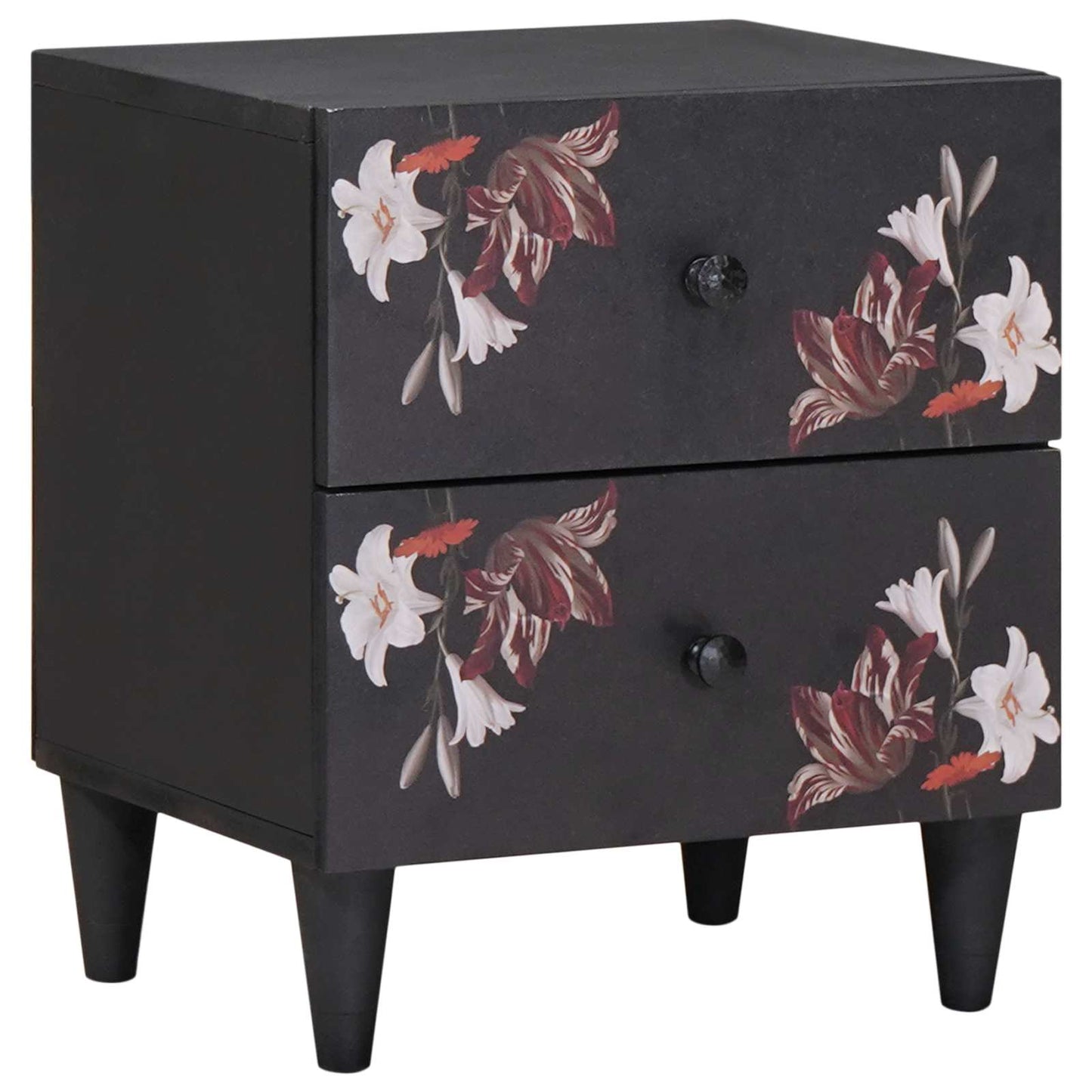 vidaXL Bedside Table Brown 40 x 33.5 x 46 cm Solid Mango Wood 1