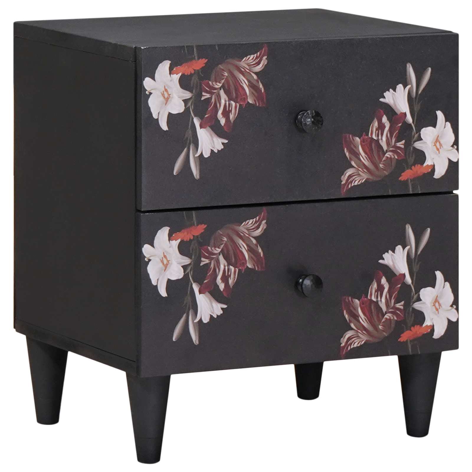 vidaXL Bedside Table Brown 40 x 33.5 x 46 cm Solid Mango Wood 1