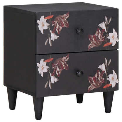 vidaXL Bedside Table Brown 40 x 33.5 x 46 cm Solid Mango Wood 1