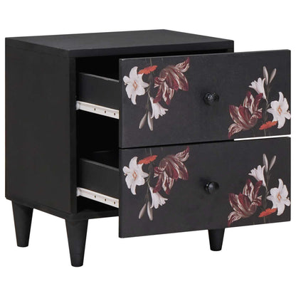 vidaXL Bedside Table Brown 40 x 33.5 x 46 cm Solid Mango Wood 2
