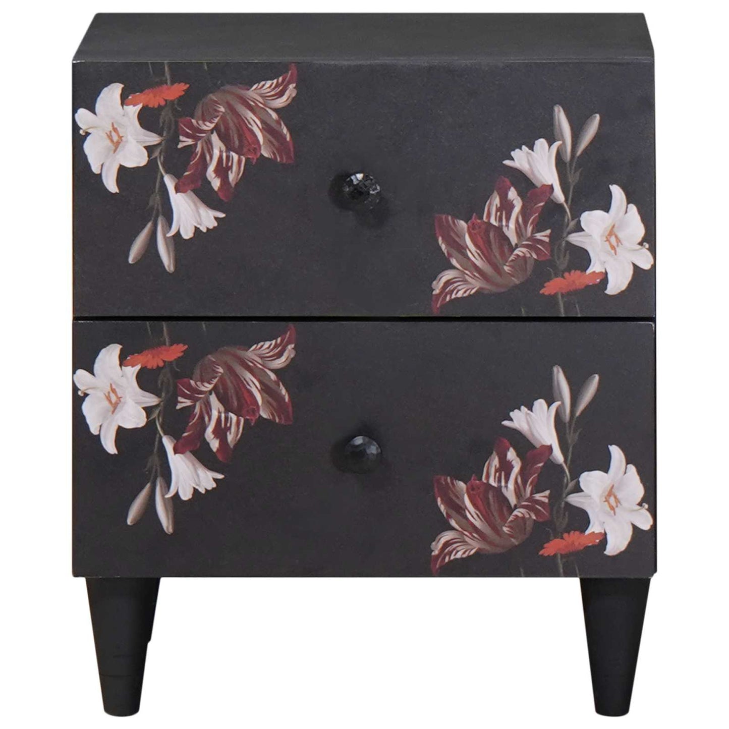 vidaXL Bedside Table Brown 40 x 33.5 x 46 cm Solid Mango Wood 3