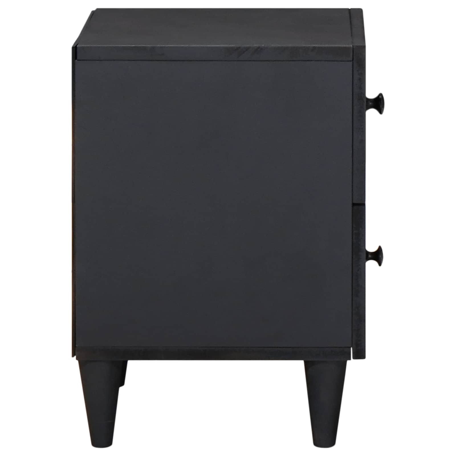 vidaXL Bedside Table Brown 40 x 33.5 x 46 cm Solid Mango Wood 4