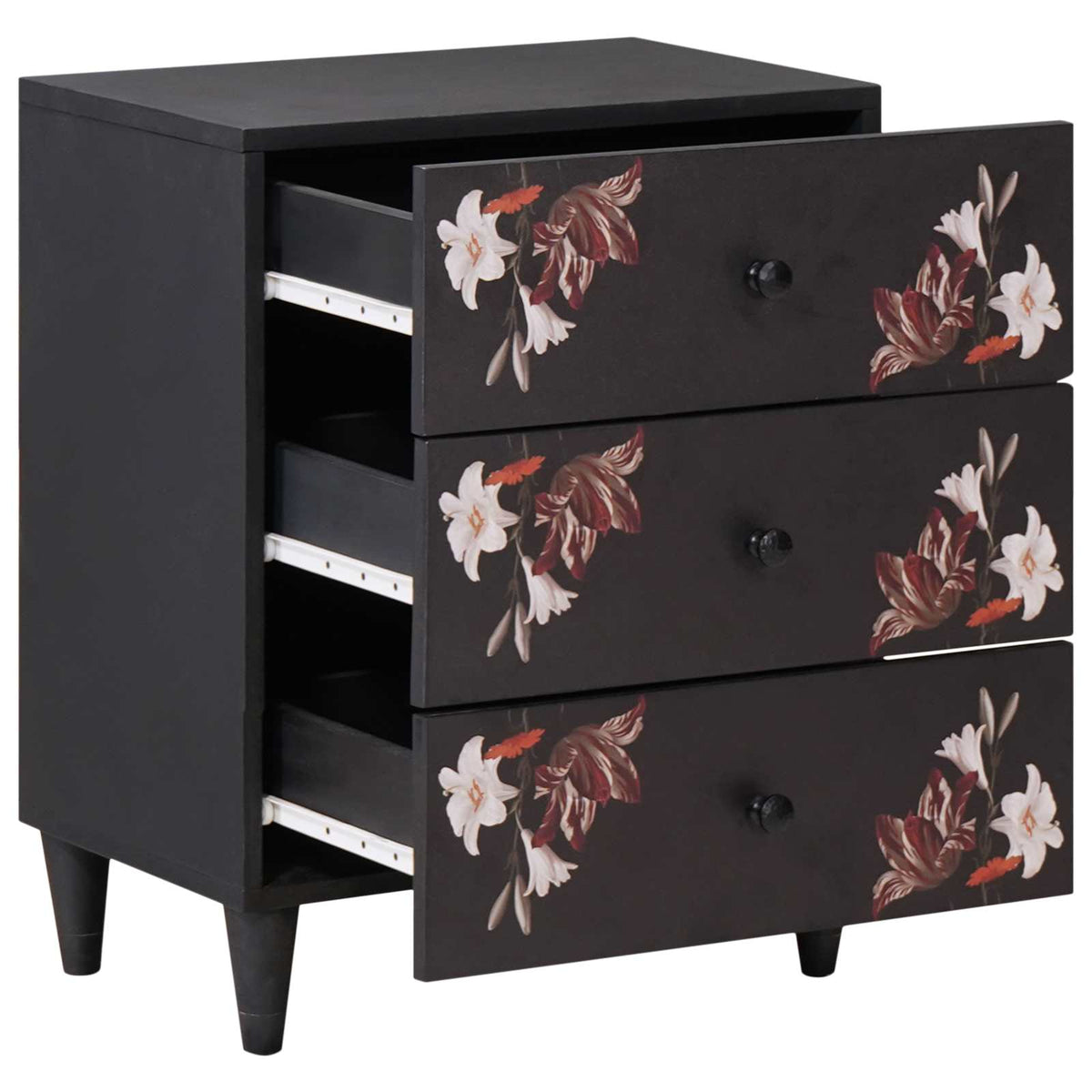 vidaXL Bedside Table Multicolour 50 x 33 x 60 cm Solid Mango Wood 2