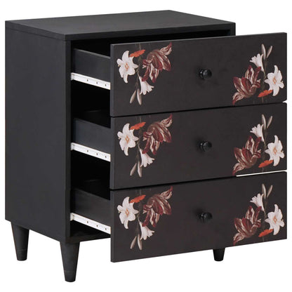vidaXL Bedside Table Multicolour 50 x 33 x 60 cm Solid Mango Wood 2