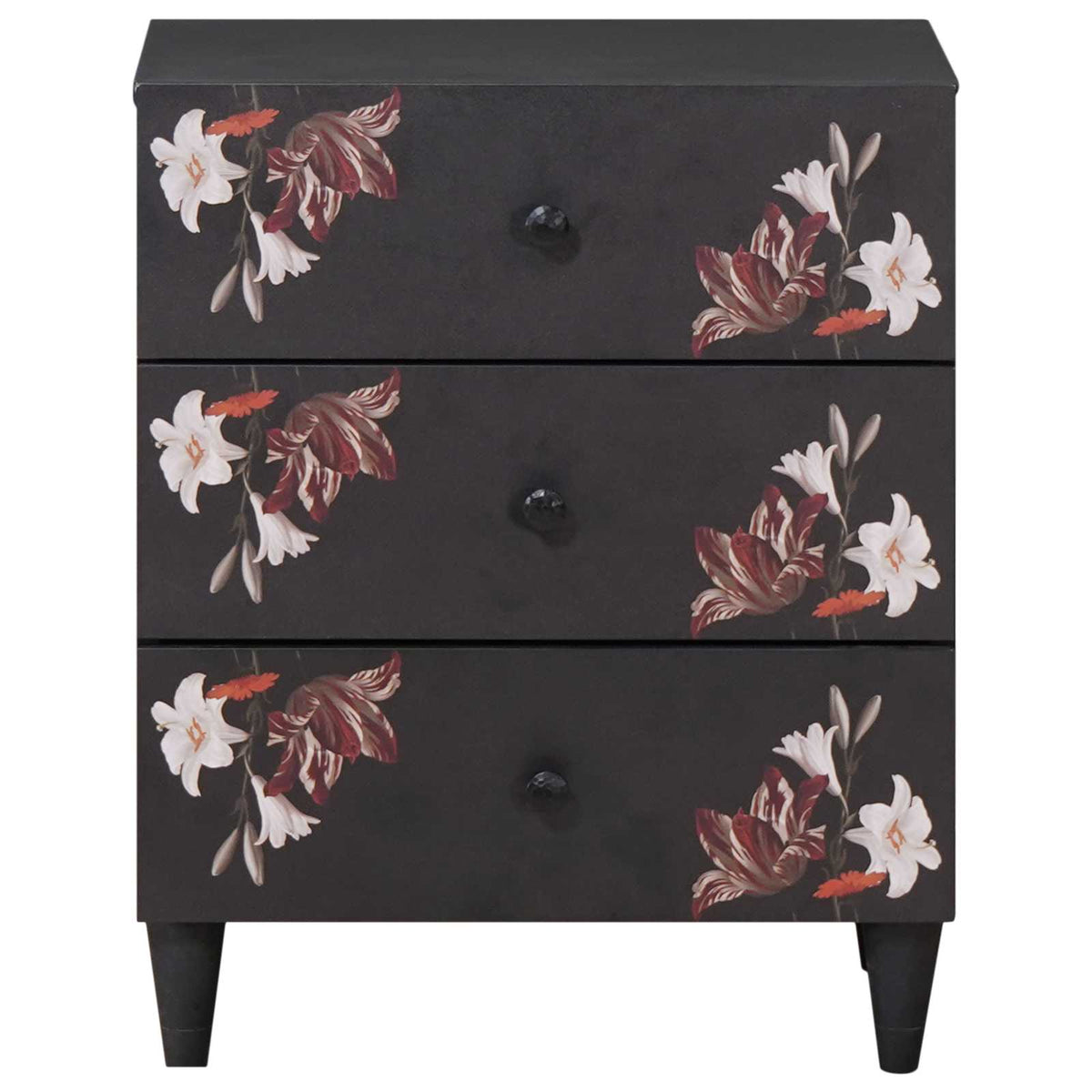 vidaXL Bedside Table Multicolour 50 x 33 x 60 cm Solid Mango Wood 3