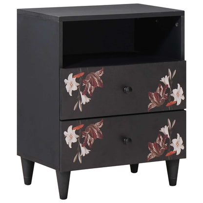 vidaXL Bedside Table Multicolour 50 x 33 x 60 cm Solid Mango Wood 1