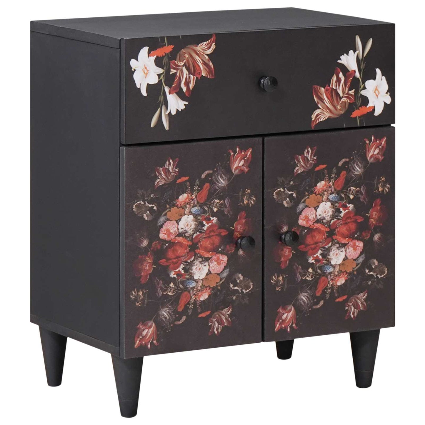 vidaXL Bedside Table Multicolour 50 x 33 x 60 cm Solid Mango Wood 1
