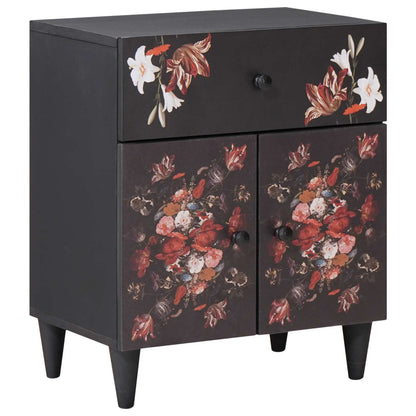 vidaXL Bedside Table Multicolour 50 x 33 x 60 cm Solid Mango Wood 1