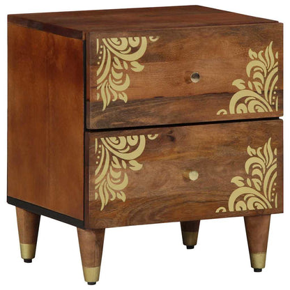 vidaXL Bedside Cabinet Honey Brown 40 x 33 x 46 cm Solid Mango Wood 1