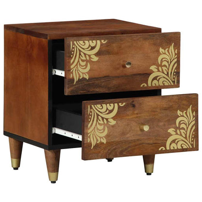 vidaXL Bedside Cabinet Honey Brown 40 x 33 x 46 cm Solid Mango Wood 2