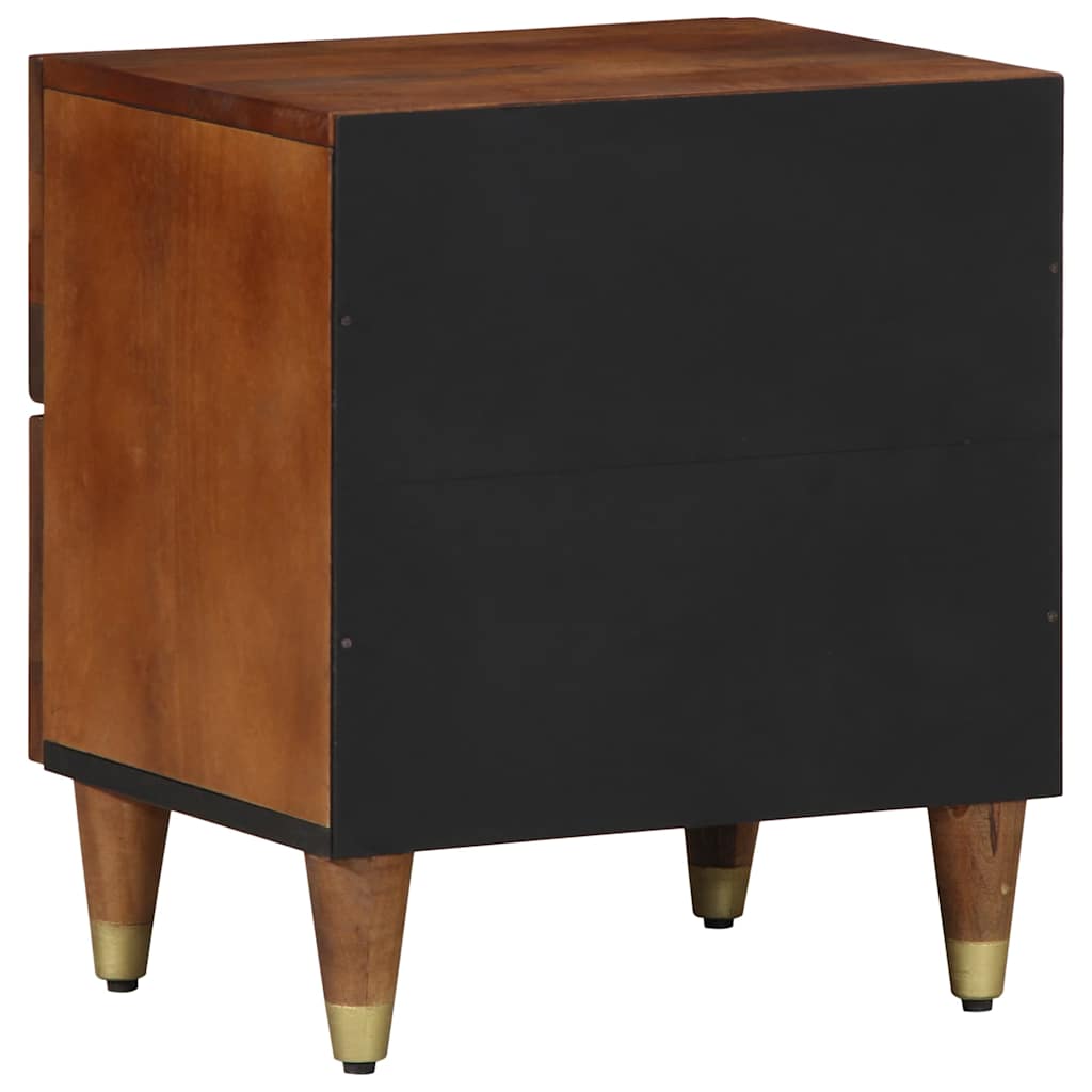 vidaXL Bedside Cabinet Honey Brown 40 x 33 x 46 cm Solid Mango Wood 5