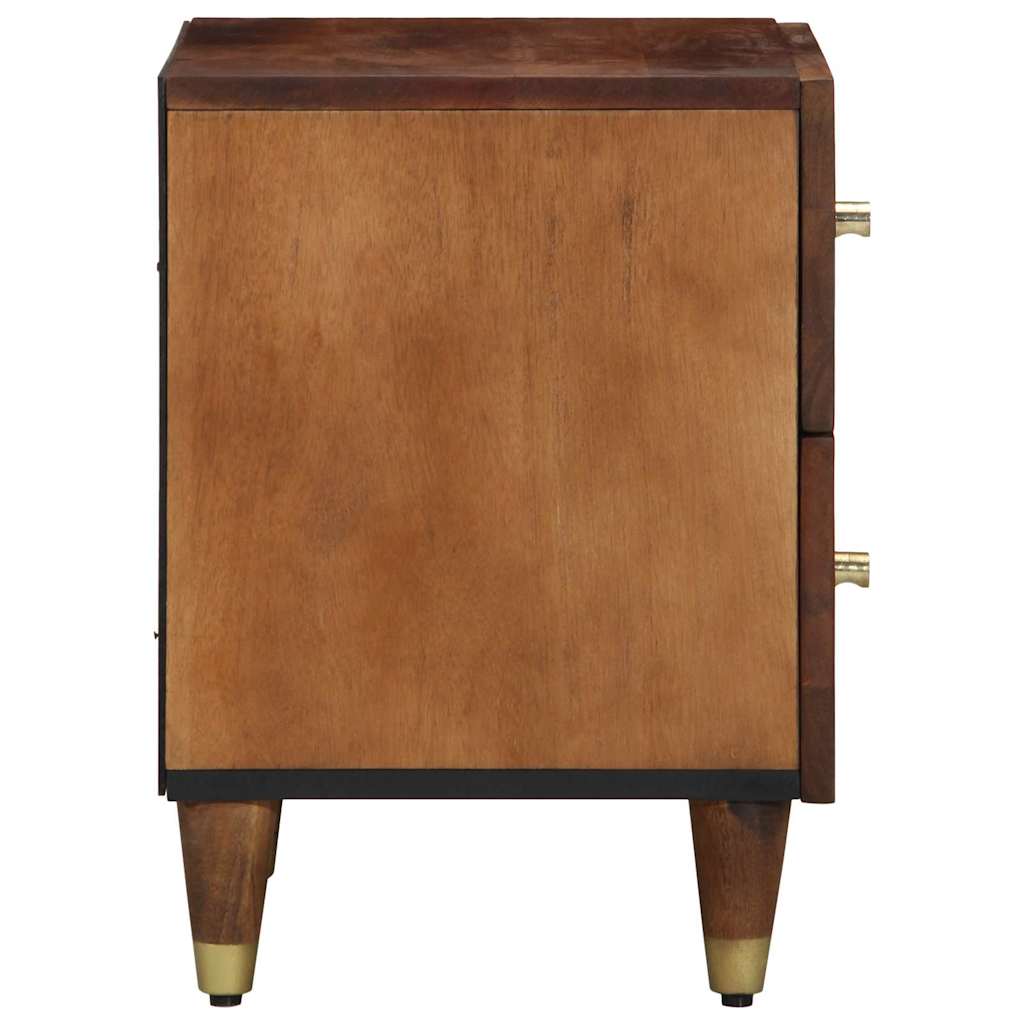 vidaXL Bedside Cabinet Honey Brown 40 x 33 x 46 cm Solid Mango Wood 4