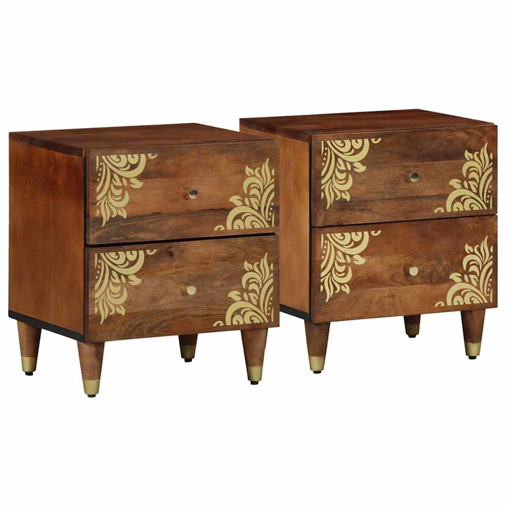 vidaXL Bedside Cabinet 40 x 33 x 46 cm Solid Mango Wood