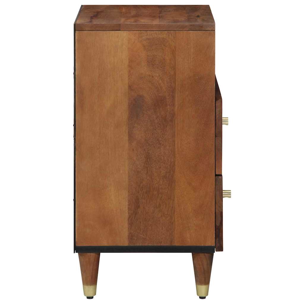 vidaXL Bedside Cabinet Honey Brown 50 x 33 x 62 cm Solid Mango Wood 4