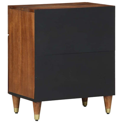 vidaXL Bedside Cabinet with Door Honey Brown 50 x 33 x 60 cm 5