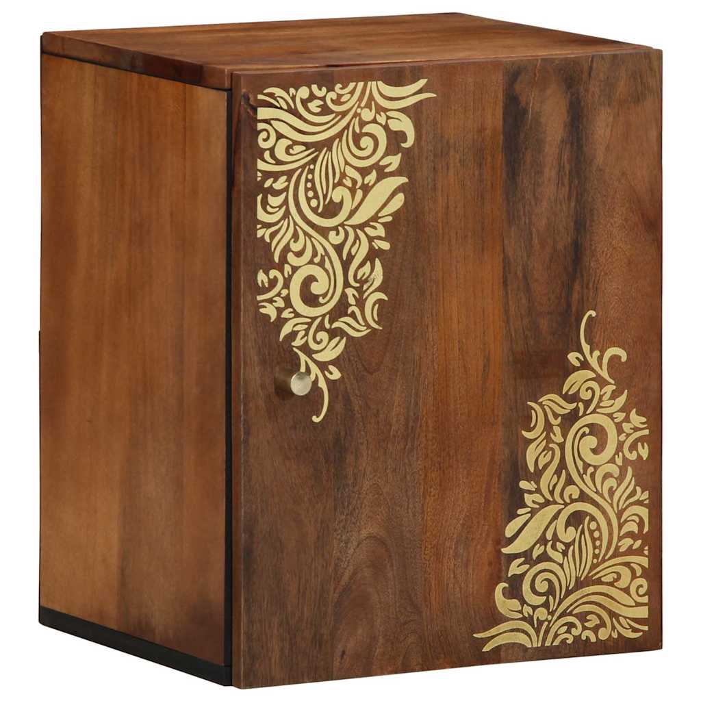 vidaXL Wall Cabinet Honey Brown 38 x 33 x 48 cm Solid Mango Wood 1