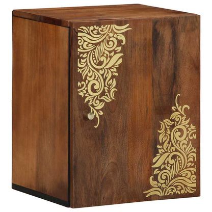 vidaXL Wall Cabinet Honey Brown 38 x 33 x 48 cm Solid Mango Wood 1