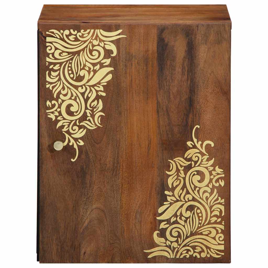 vidaXL Wall Cabinet Honey Brown 38 x 33 x 48 cm Solid Mango Wood 3