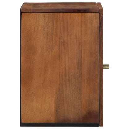 vidaXL Wall Cabinet Honey Brown 38 x 33 x 48 cm Solid Mango Wood 4