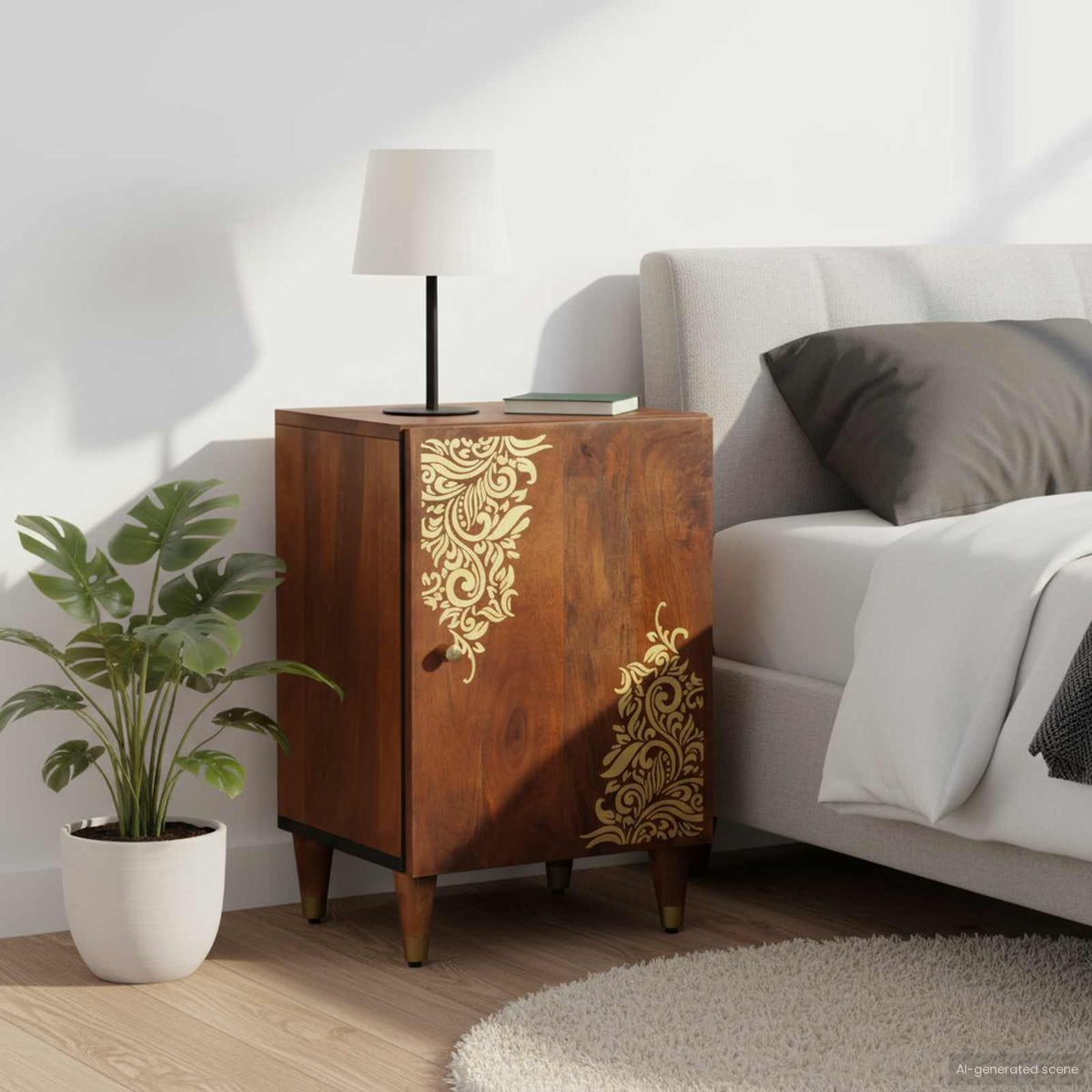 Bathroom Cabinet 38 x 33 x 58 cm Solid Mango Wood Honey brown